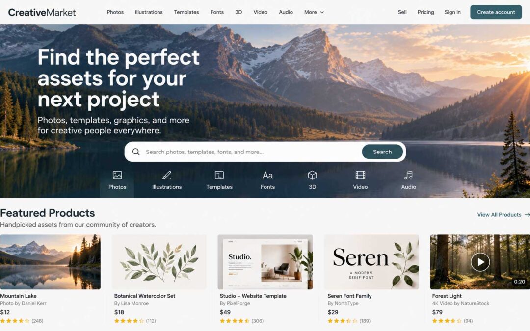 Designing a Site for Digital Products