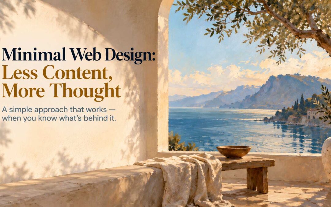 Minimal Web Design: Less Content, More Thought