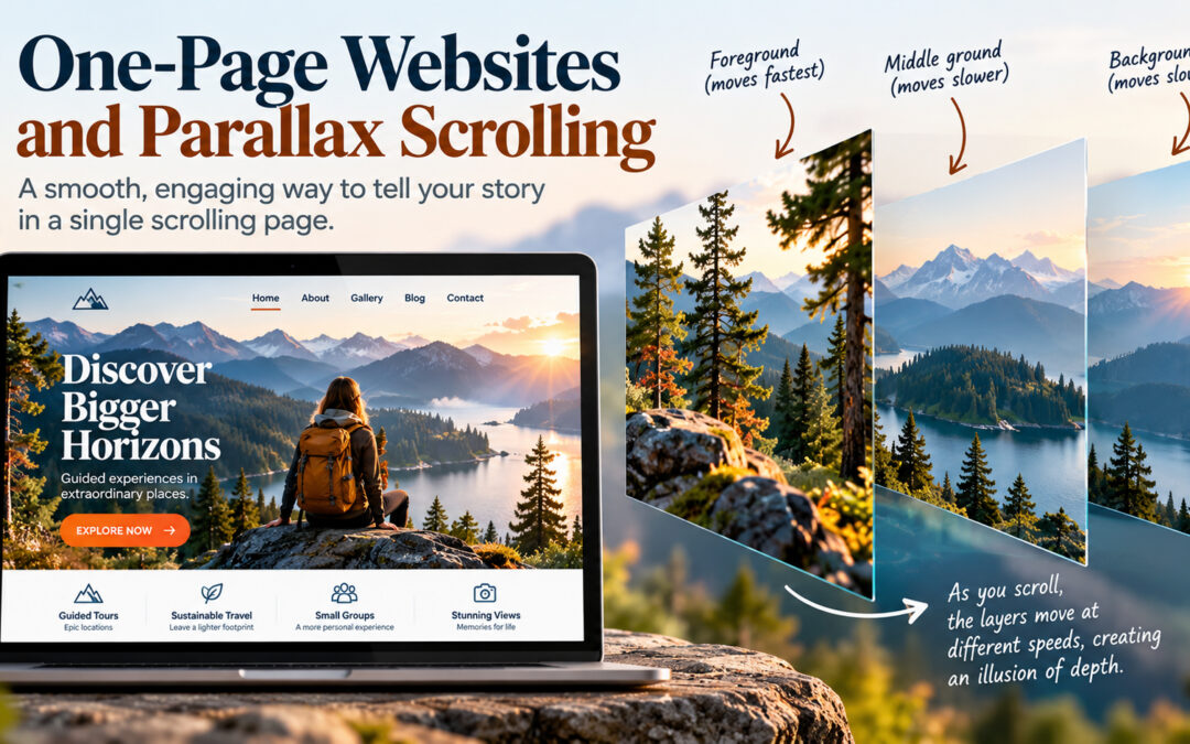 One-Page Websites and Parallax Scrolling