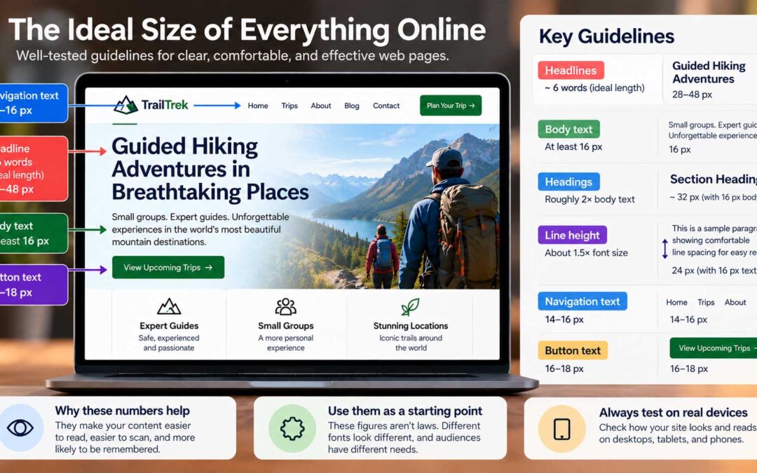 The Ideal Size of Everything Online